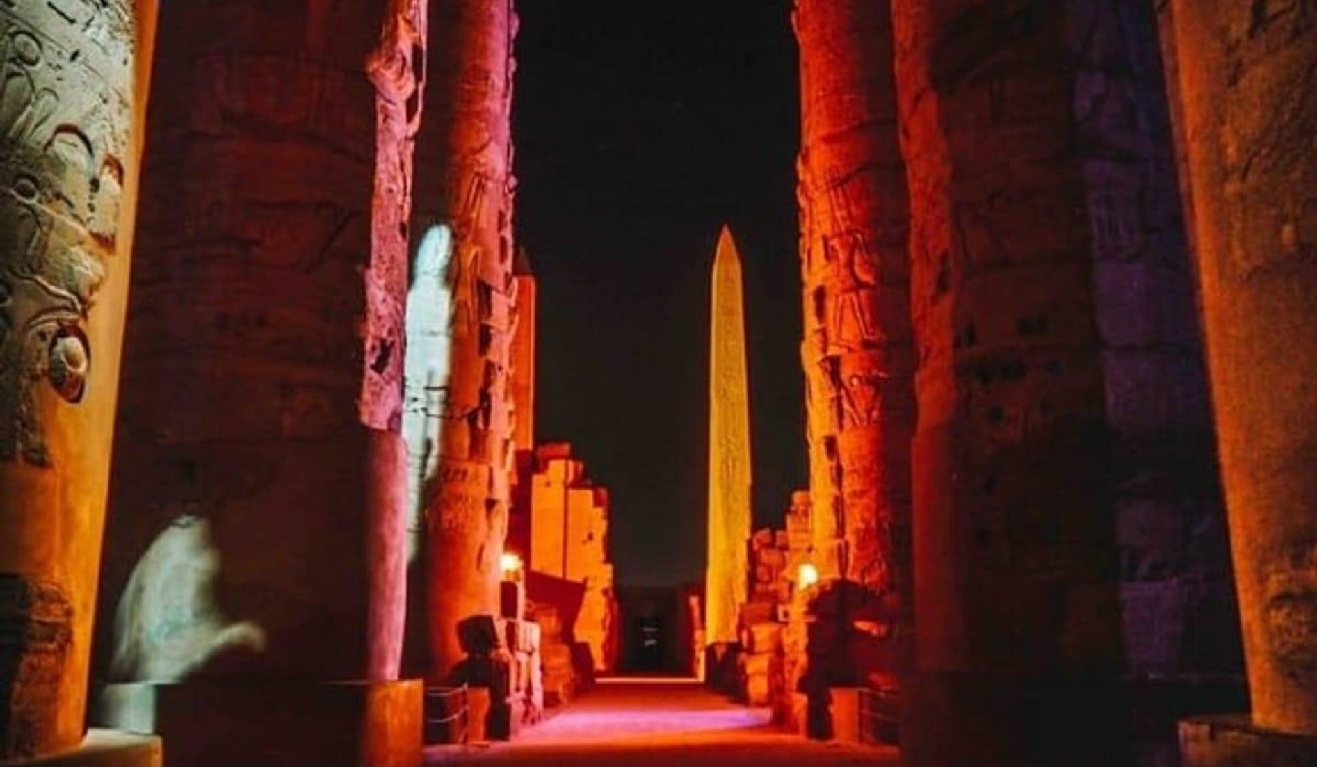 Sound and light show in Luxor city