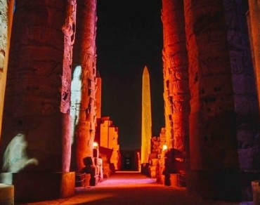 Sound and light show in Luxor city